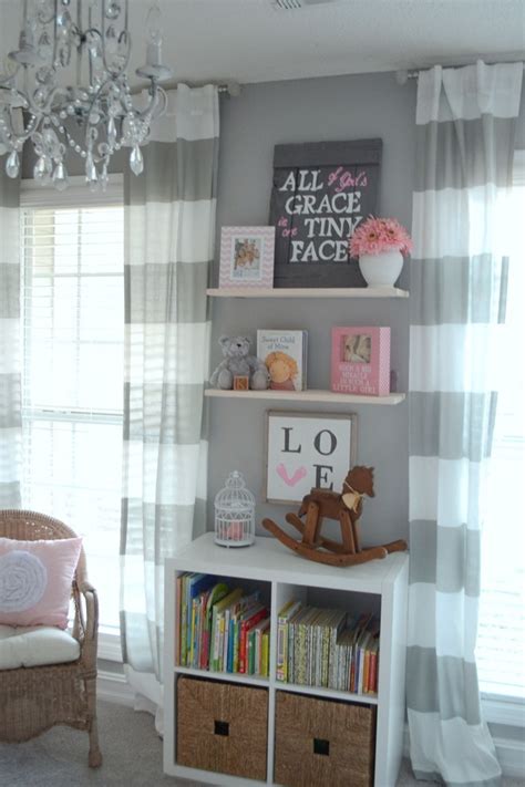 Would look great on the wall in a child's bedroom, playroom or nursery. DIY Floating Shelves in the Nursery