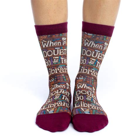 Womens Go To The Library Socks Good Luck Sock