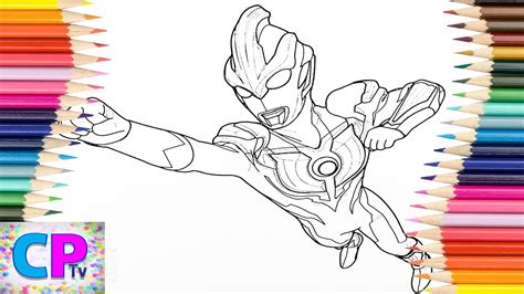 Contoh Gambar Mewarnai Ultraman Ginga Victory Kataucap