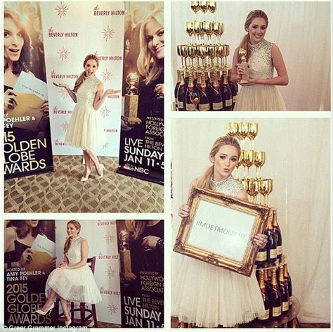 Enthusiastic Greer Seemed Thrilled To Be Named Miss Golden Globes And Shared These Photos From