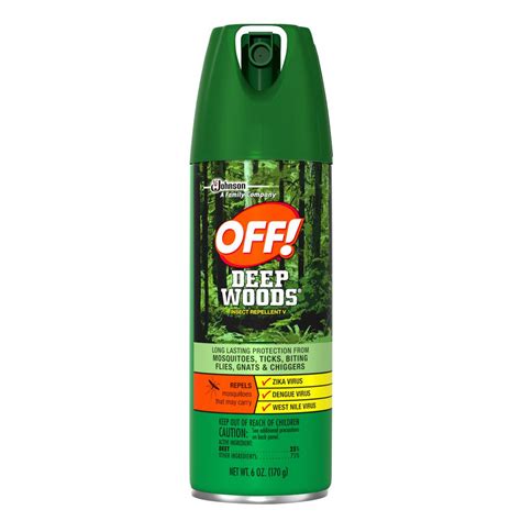 Off Deep Woods 6 Oz Insect Repellent Aerosol Spray Scj611081 The