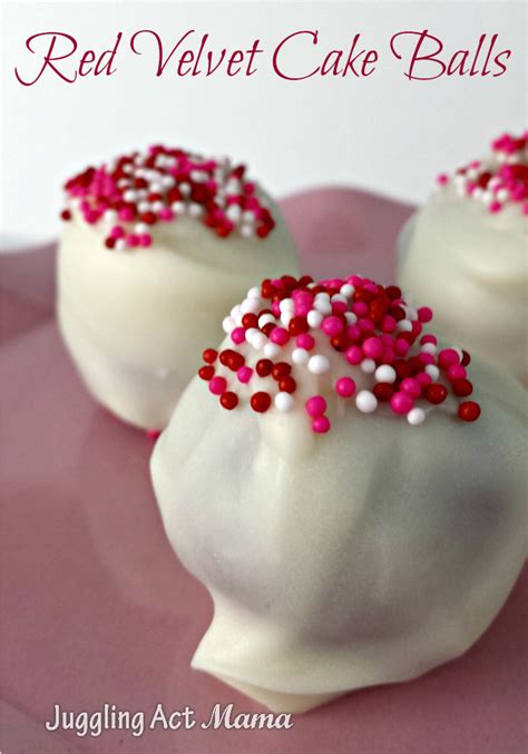 Red Velvet Cake Balls Juggling Act Mama Cake Ball Recipes Cake Balls Desserts