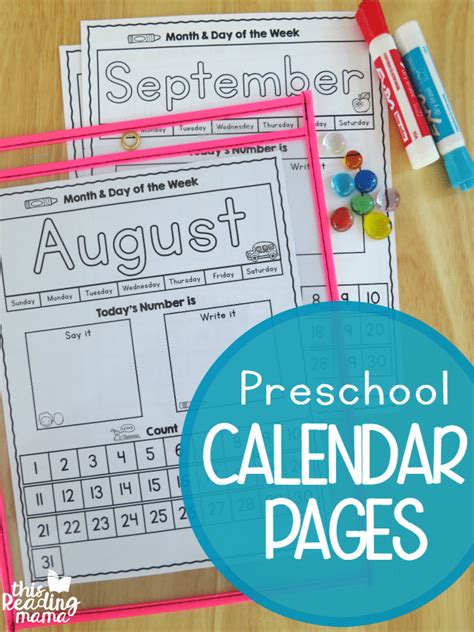 9 Best Images Of Kindergarten Printable Calendar Month By Month Free
