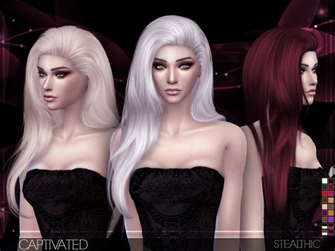 Stealthic Captivated Female Hair The Sims 4 Catalog