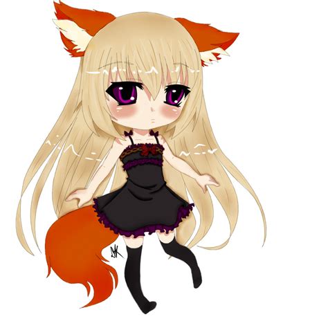 Chibi Gothic Fox Girl By Insertkickassname On Deviantart