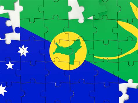 Puzzle Illustration Of Flag Of Christmas Island