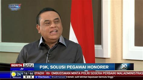 30 Minutes With Menteri Panrb Syafruddin P3k Solusi Pegawai Honorer 2