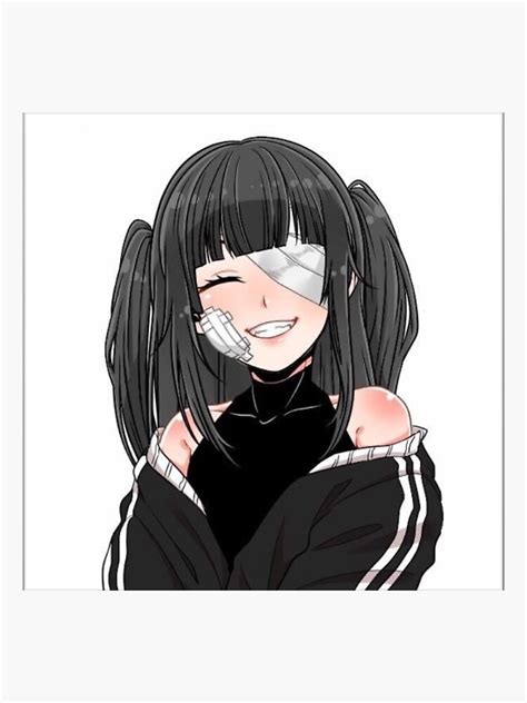 Anime Girl With Fake Adidas Sticker By Erazcolor Redbubble