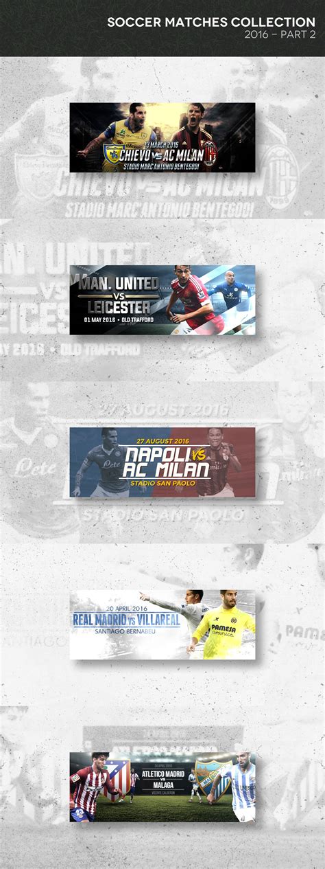 This Is A Series Of Banners I Designed To Promote Soccer Matches From