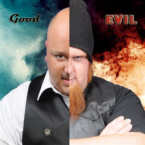 Warden Ortiz And David Hokinson In Good Vs Evil Warden Evil Poster