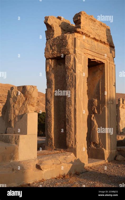 Photograph Of The Palace Of Xerxes At Persepolis Iran Stock Photo Alamy