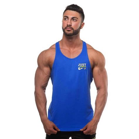 2018 Men Summer Gyms Fitness Bodybuilding Tank Top Fashion Mens Clothing Loose Breathable