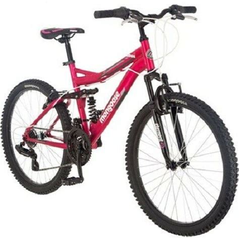 24 Mongoose Mountain Bike Ledge 21 Girls Adult Suspension 21 Speed