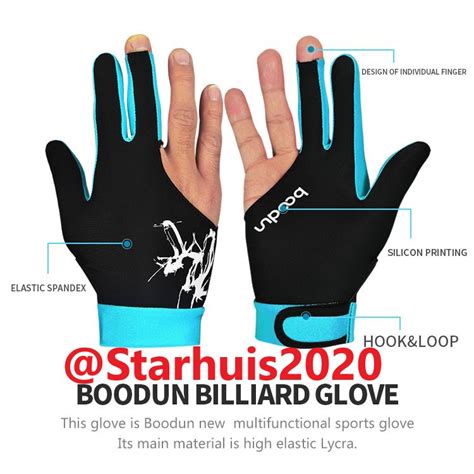 Jual Sarung Tangan Billiard Premium Hand Gloves Billiard Boodun