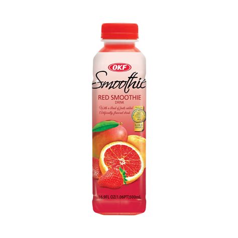 Okf Smoothie Red Mixed Fruit Drink 350ml