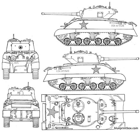 Sherman Tank Blueprints