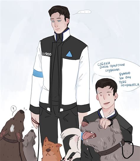 Detroit Become Human Rk900 And Connor By Majesticolly Detroit Become