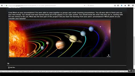 Solar System Webquest Tour Youtube