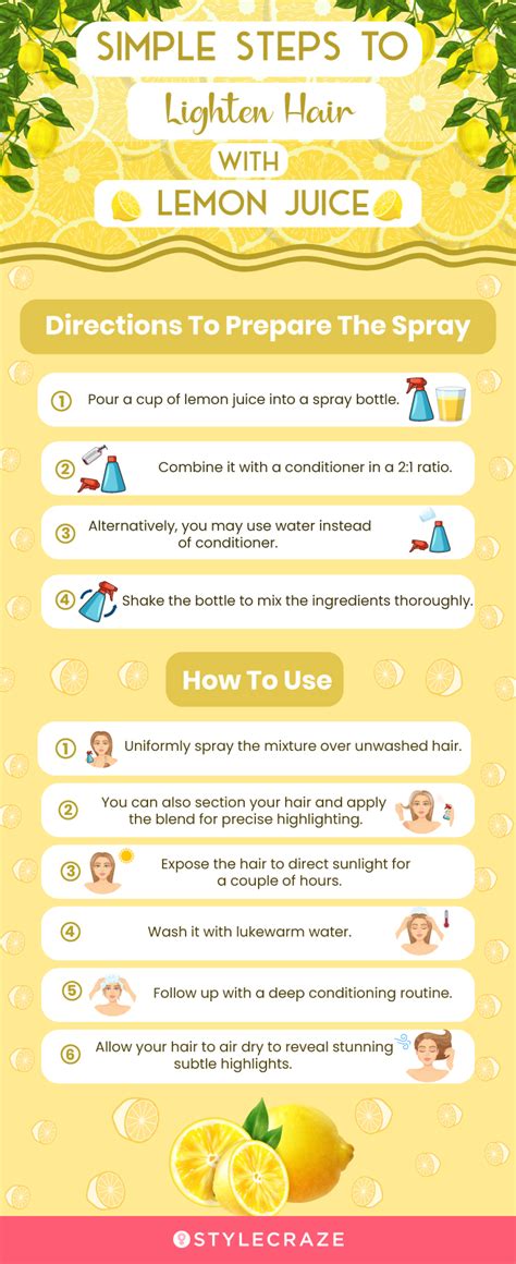 Everything You Need To Know Before Using Lemon Juice To Lighten Your Hair