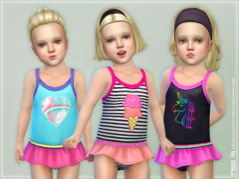 Toddler Swimsuit P08 Sims 4 Cc Kids Clothing Sims 4 Toddler Toddler