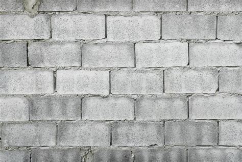 Grey Concrete Bricks Wall Pattern Cement Blocks Wall Texture Stock