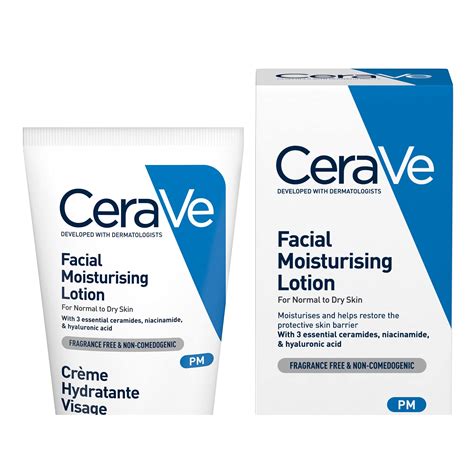 Buy Cerave Pm Daily Facial Moisturiser Lotion For Normal To Dry Skin