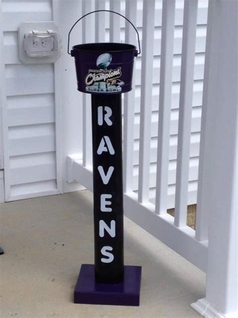 My boyfriend's brother who lives with us is a smoker. Baltimore Ravens Champioship Outdoor Standing by DesignedbyDJ, $40.00 | Outdoor ashtray, Diy ...