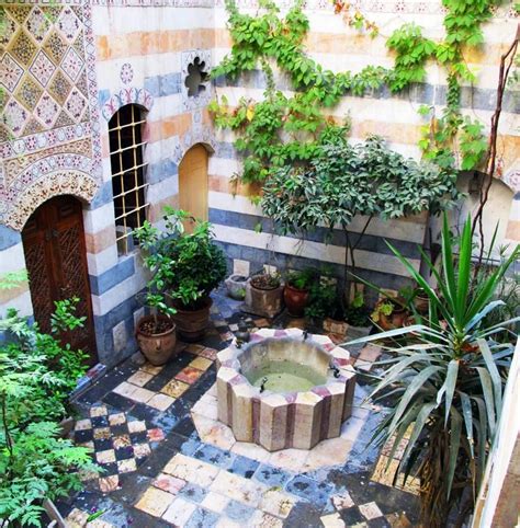 Courtyard In Damascus Islamic Architecture Syria Courtyard