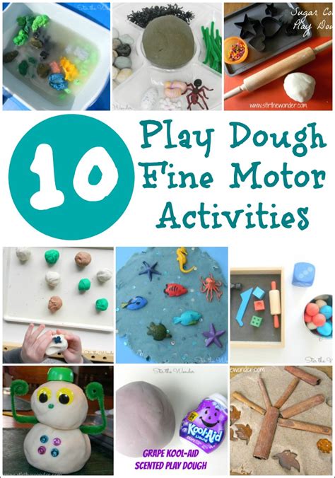 10 Play Dough Fine Motor Activities Stir The Wonder