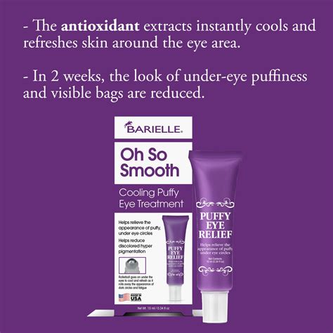 Barielle Oh So Smooth Cooling Puffy Eye Treatment 34 Oz 2 Pack Barielle Americas