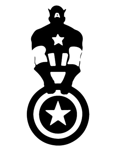 Free Printable Captain America Stencils And Templates