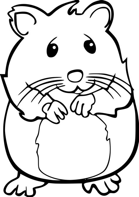 Hamster Coloring Page Free Printable Coloring Pages On
