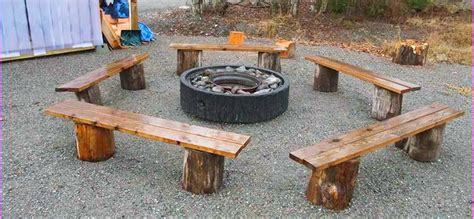 Wood Working Project Fire Pit Bench Diy