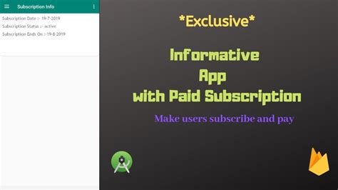 How To Add Subscription In Android App Trailer Youtube