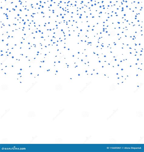 Blue Confetti Celebration Isolated Background Stock Vector