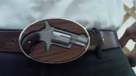 Naa Mini Revolver Belt Buckle With Speed Loader Youtube