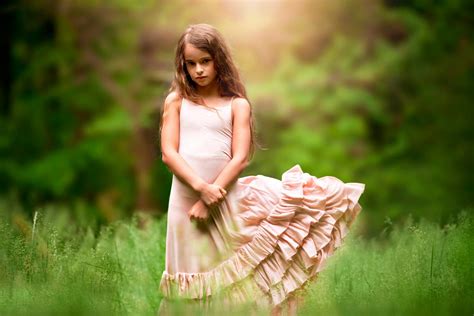 Girl Dress Nature Child Photography Hd Wallpaper