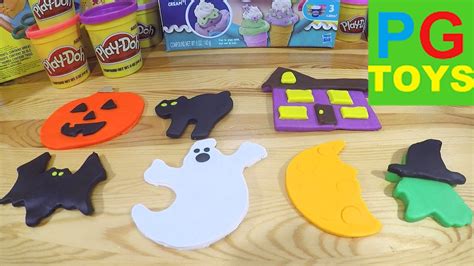 Halloween Spooky Play Doh Shapes Youtube