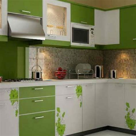Modular Kitchen In 2020 Green Kitchen Cabinets Green Kitchen Designs