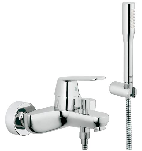 Grohe Eurosmart Cosmo Wall Mounted Chrome Bath Shower Mixer Tap With