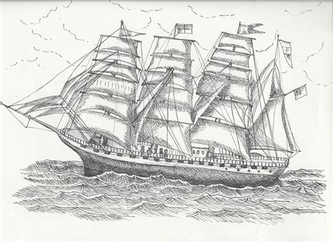 Pin By April Sampson On Artys April Clipper Ship Illustration