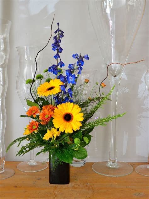 Small Tribute With Gerbera Bud Vases Arrangements Flower
