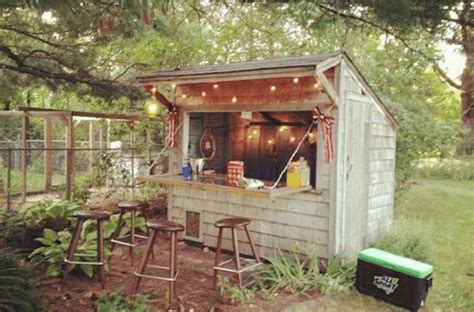 Forget Man Caves Backyard Bar Sheds Are The New Trend