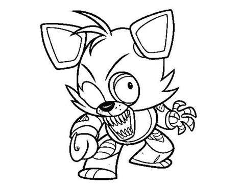 Nightmare Foxy Coloring Pages At Free Printable
