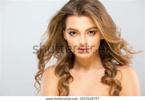 Woman Model Naked Neck Shoulders Hair Stock Photo Shutterstock