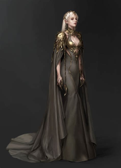 Pin By Bast Pham On Rpg Female Character 23 Dark Elf Elf Dress Elf Art