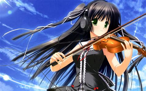 Anime Girl Listening To Music Wallpaper Anime Wallpaper