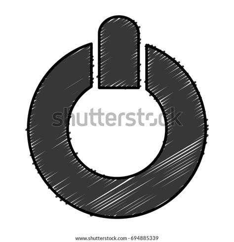 Power Switch Button Icon Stock Vector Royalty Free 694885339