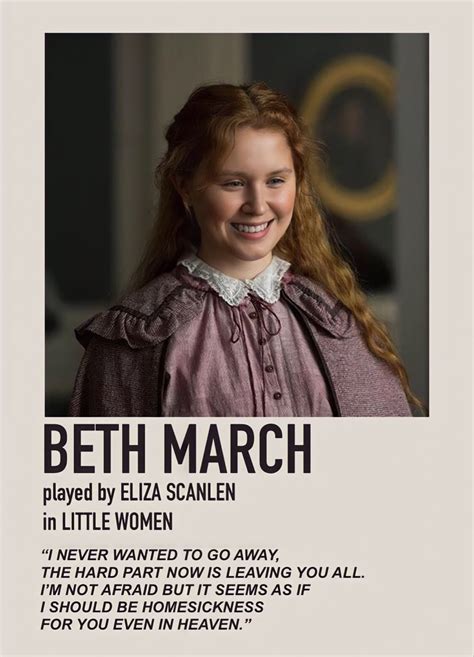 Beth March Little Women Movie Poster Woman Movie Minimalist Poster