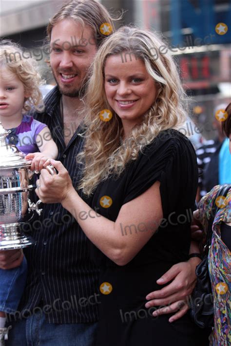 Photos And Pictures Open Champion Kim Clijsters With Her Husband